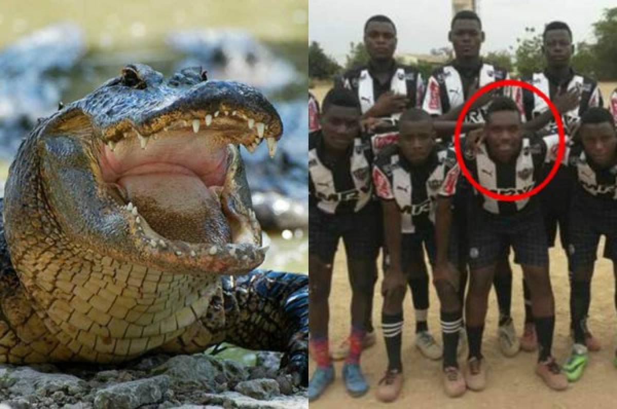 ¡IMPACTANTE! Un cocodrilo devora a futbolista africano