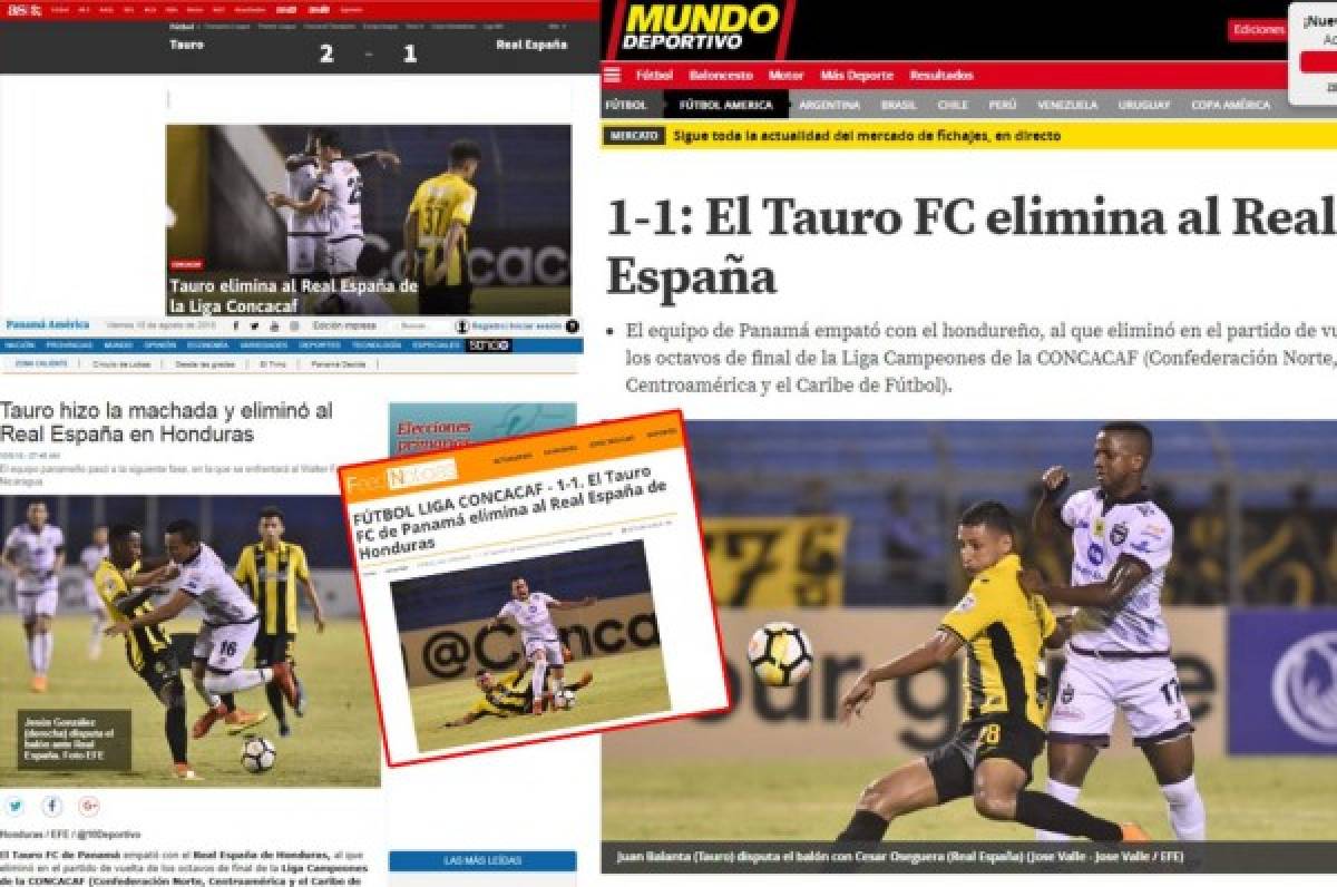 PORTADAS: Así titulan los medios la eliminación de Real España por Tauro