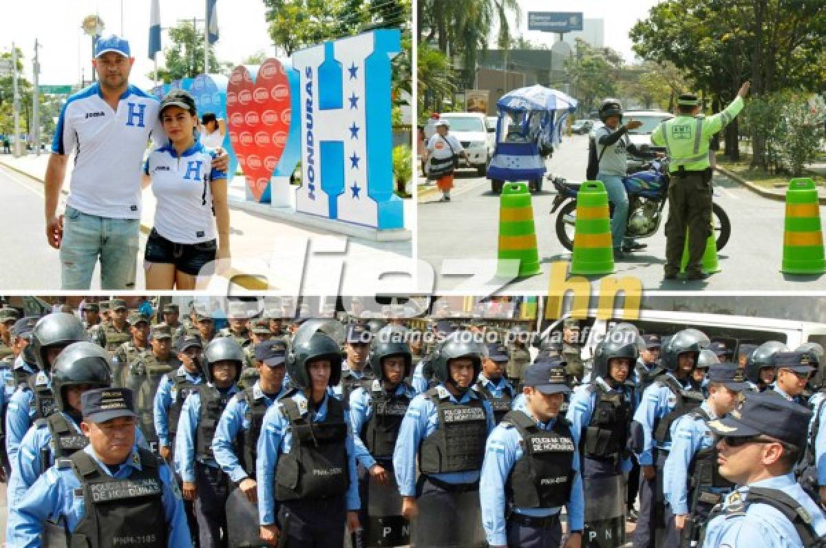 Así luce San Pedro Sula a horas previas de Honduras - Costa Rica