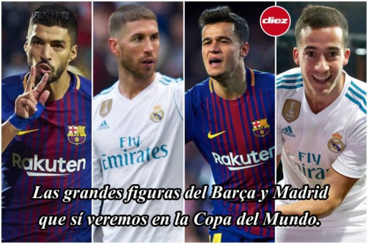 Las grandes estrellas del Barcelona y Real Madrid que sí veremos en el Mundial de Rusia 2018