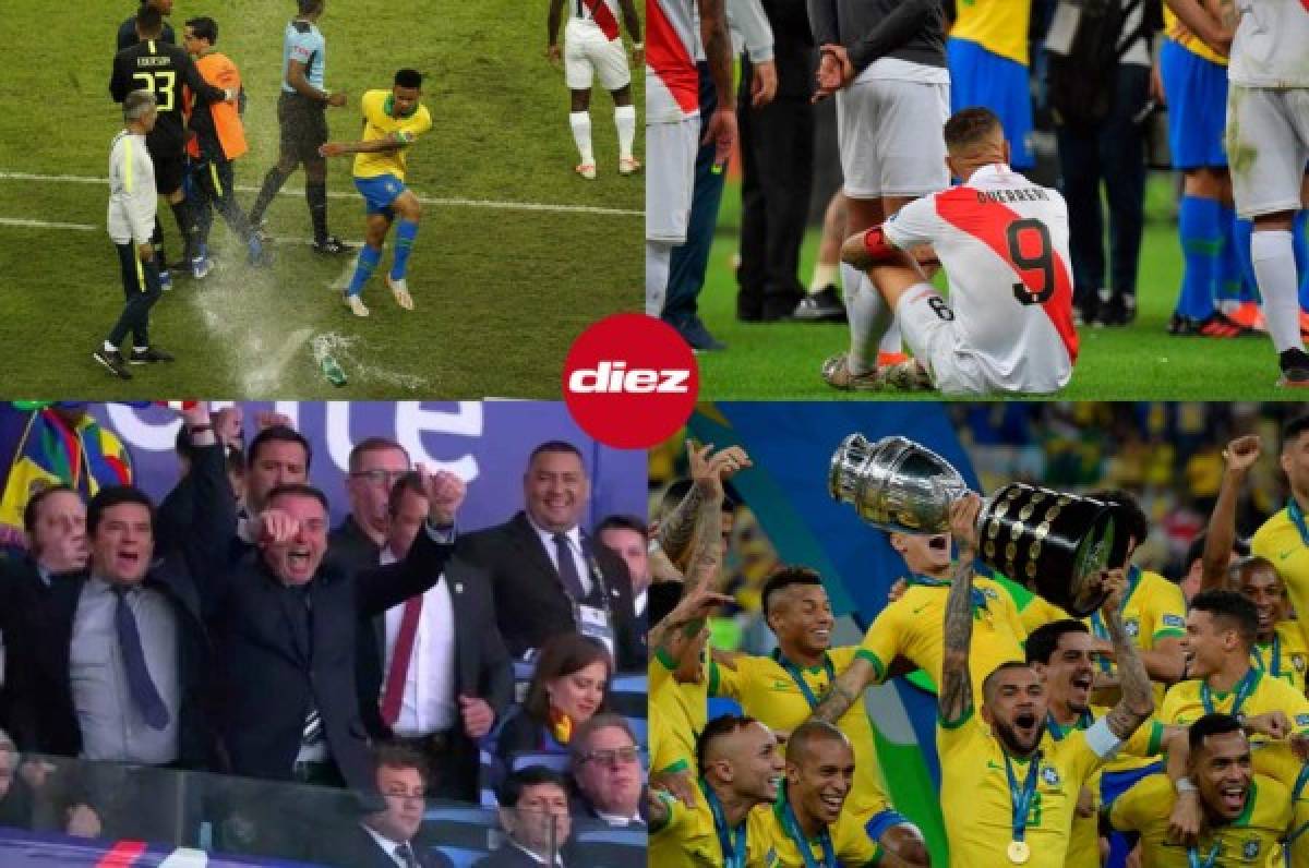 NO SE VIO POR TV: Gabriel Jesús y su berrinche, tristeza en Paolo Guerrero ¿y Neymar?