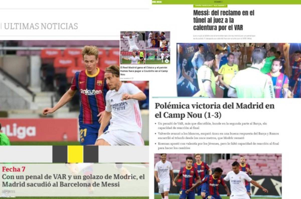 'Inquietante sospecha y vuelve siempre', la prensa mundial sobre el 'asalto' del Real Madrid al Barcelona