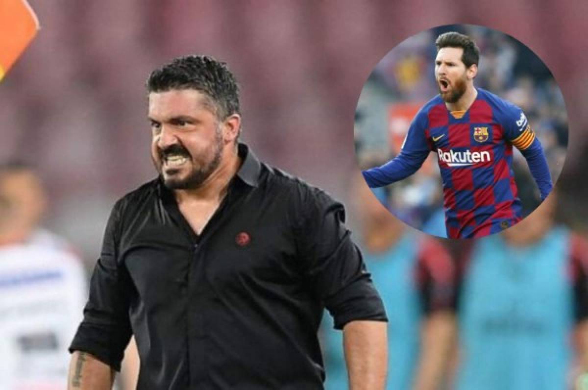 Gattuso se deshace en elogios para Messi: 'Hace cosas que no existen ni en la Playstation'