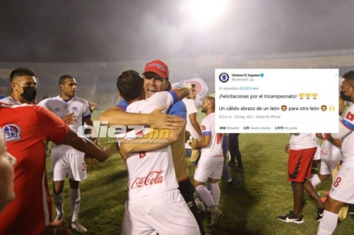 El Chelsea de Inglaterra y su mensaje al Olimpia tras lograr el tricampeonato en Honduras