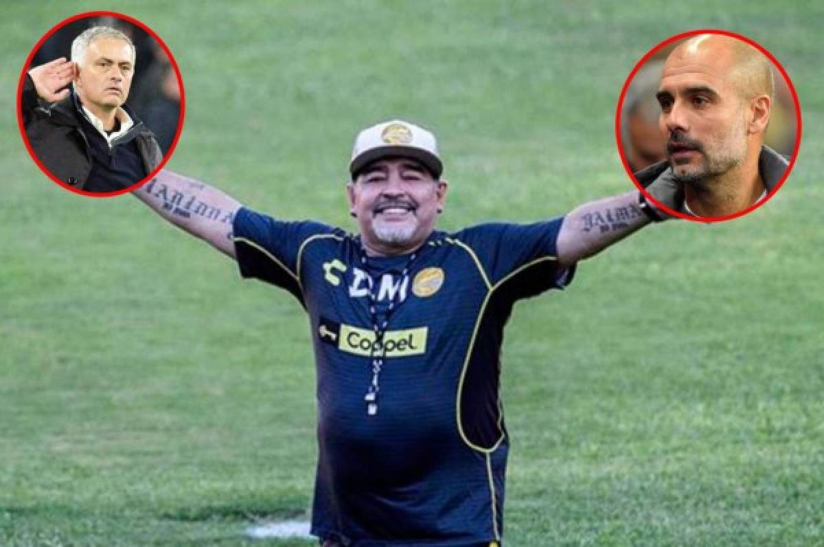 Diego Maradona considera que José Mourinho es mejor entrenador que Pep Guardiola