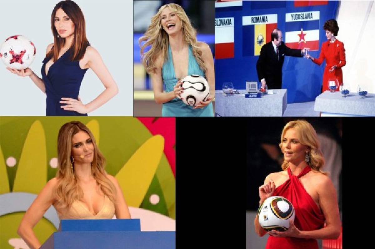 Las bellas presentadoras protagonistas en los sorteos de los mundiales