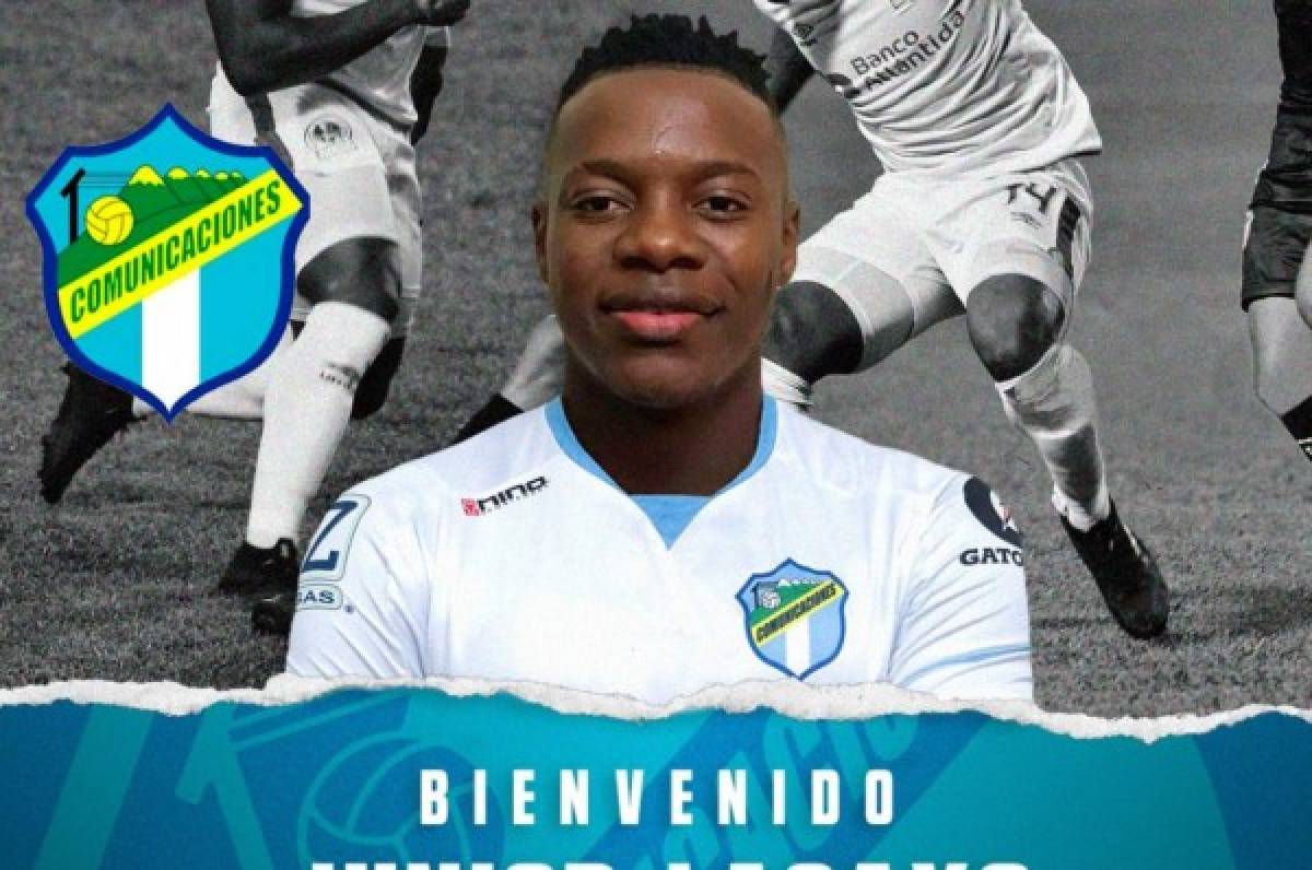 Comunicaciones de Guatemala hace oficial el fichaje del delantero hondureño Júnior Lacayo