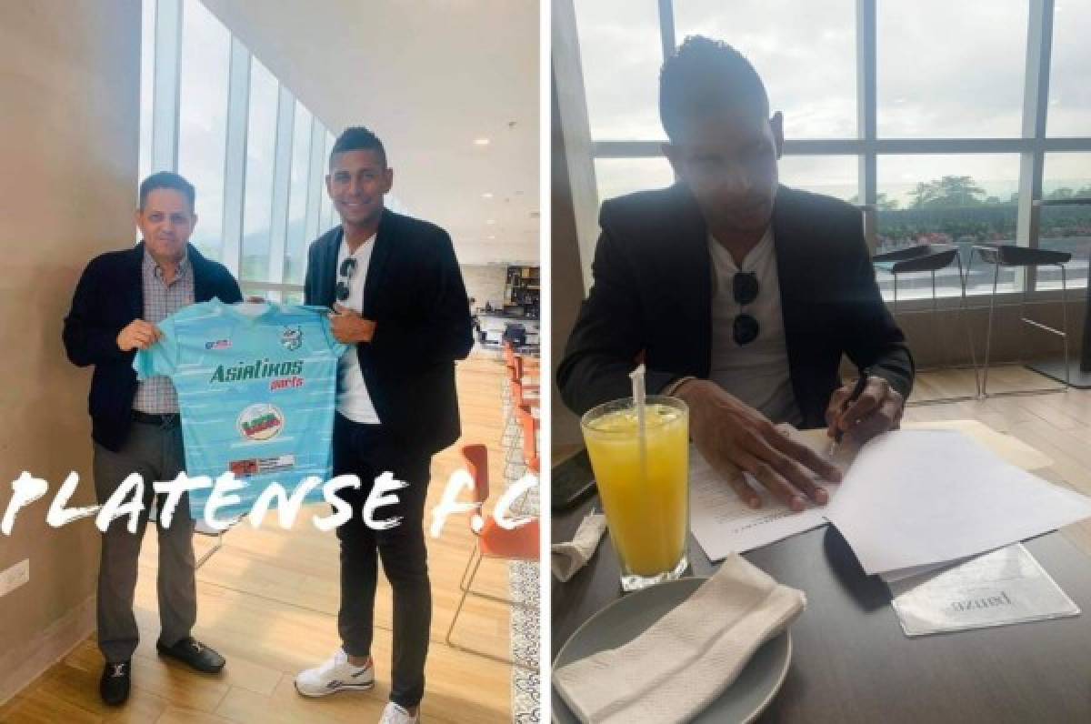Carlo Costly estampa su firma y ya es nuevo jugador del Platense, su primer amor en Honduras