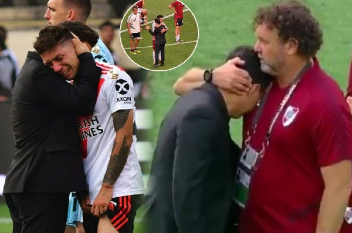 Marcelo Gallardo rompe a llorar tras perder la final de la Copa Libertadores ante Flamengo