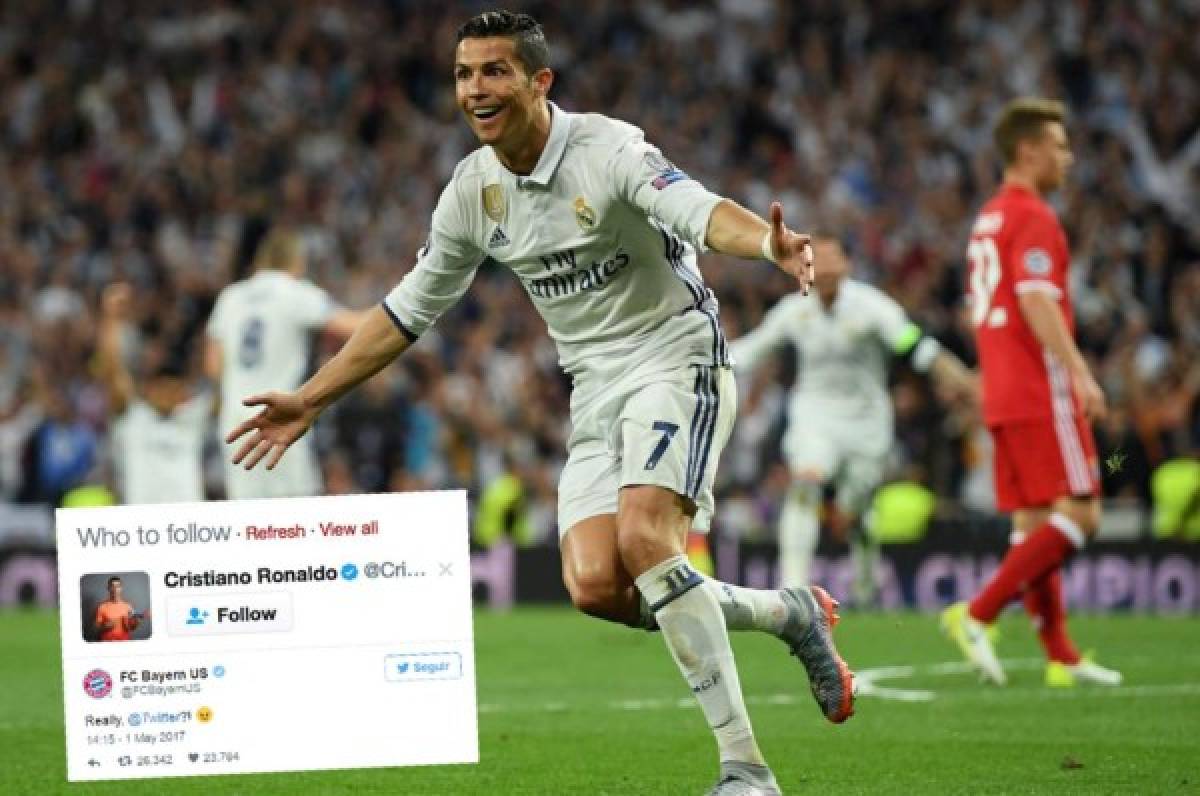 INSÓLITO: Twitter fastidia al Bayern Munich con Cristiano Ronaldo