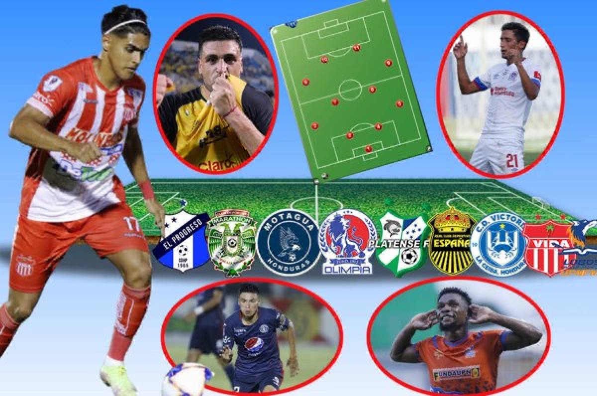 ¡Los mejores de las vueltas! El 11 ideal de la Liga Nacional de Honduras en las 18 jornadas del Apertura 2021