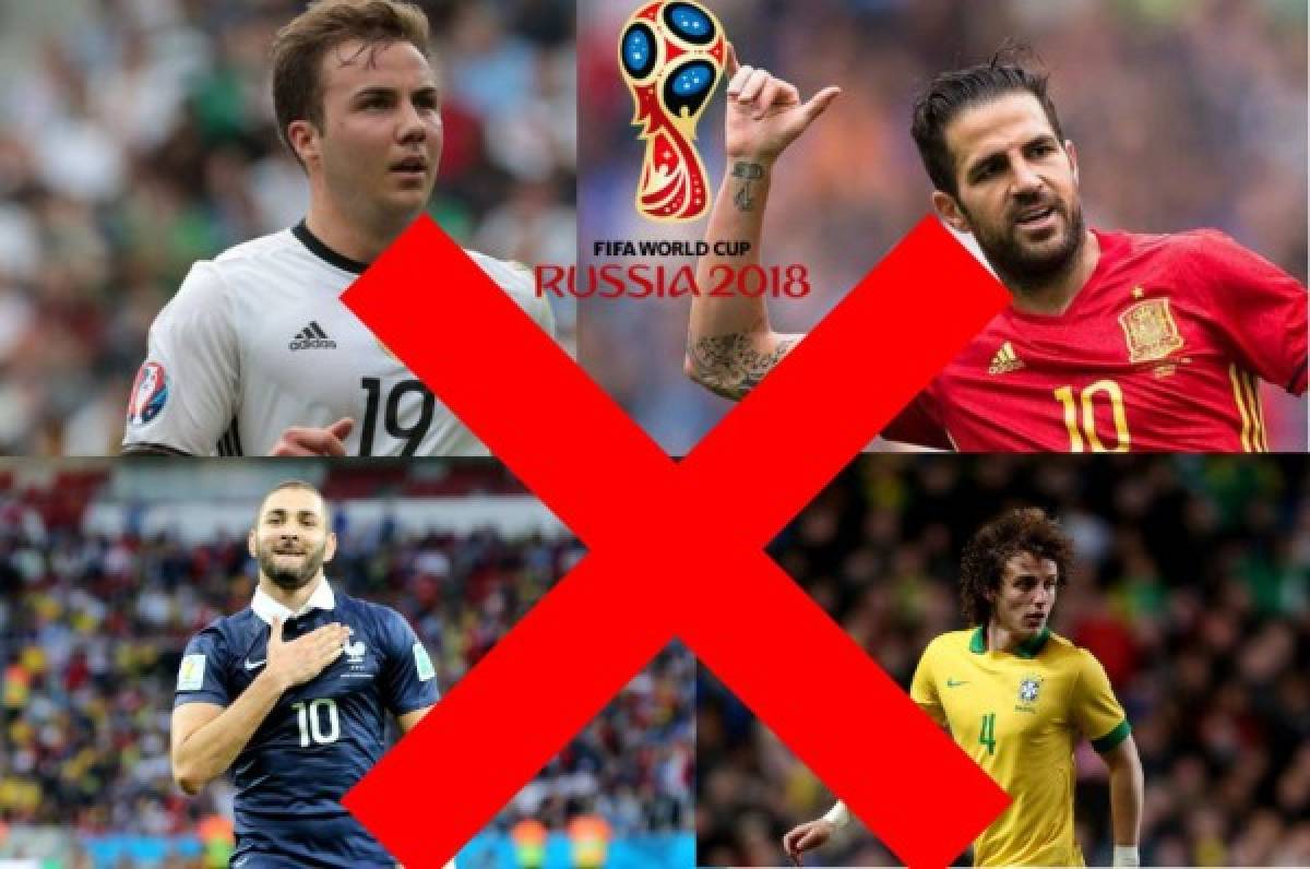 ¡Marginados! El 11 ideal de los descartados que podrían ganar el Mundial de Rusia