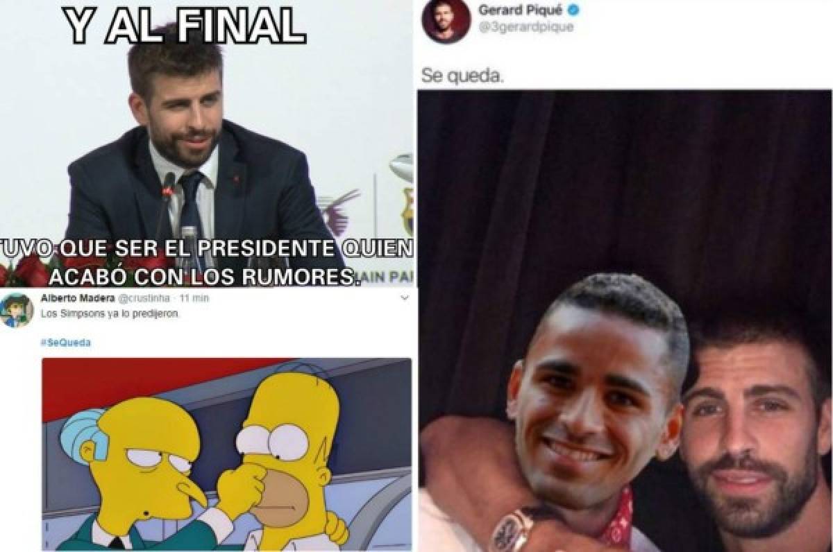 Los terribles memes del 'se queda' de Gerard Piqué a Neymar