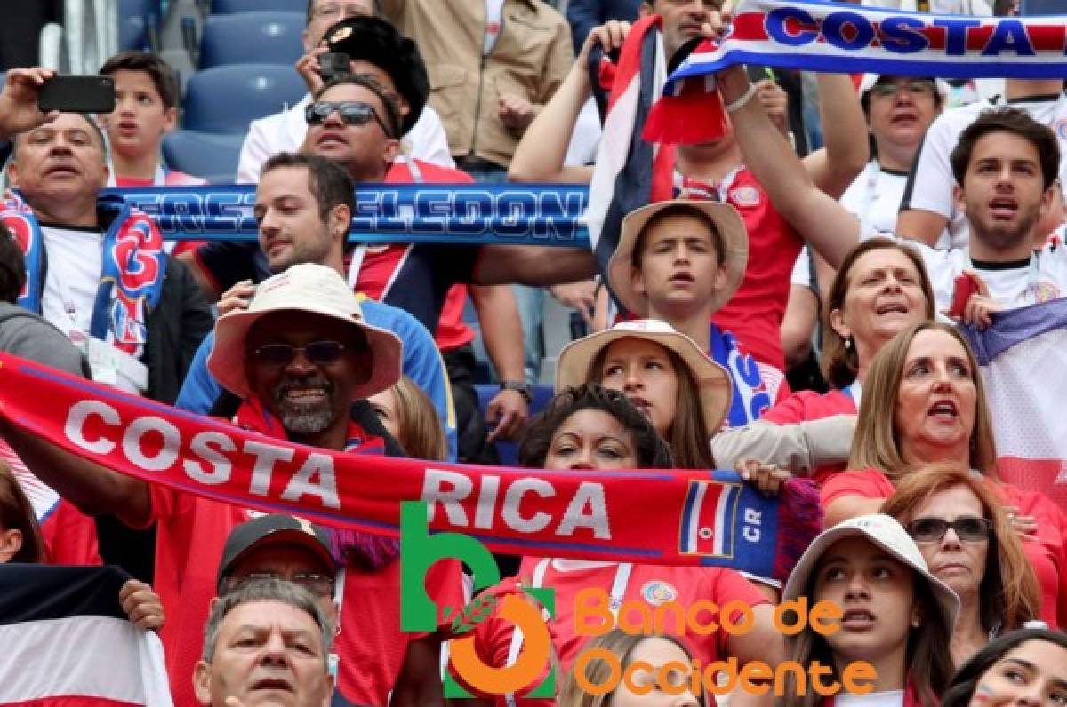 Ambientazo en la previa del partido Brasil vs Costa Rica