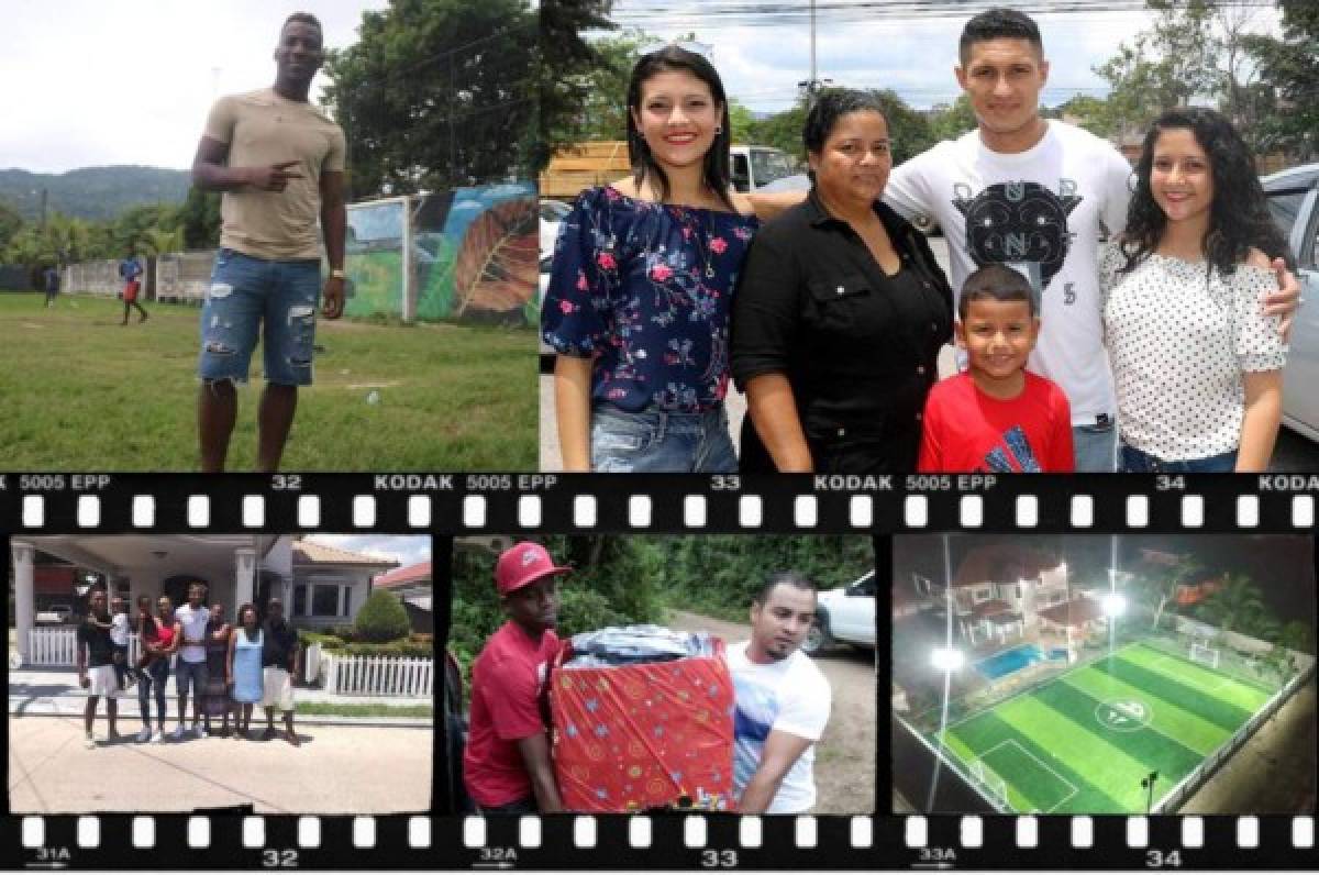 Futbolistas hondureños y sus grandes gestos con sus familias tras recordar su dura niñez