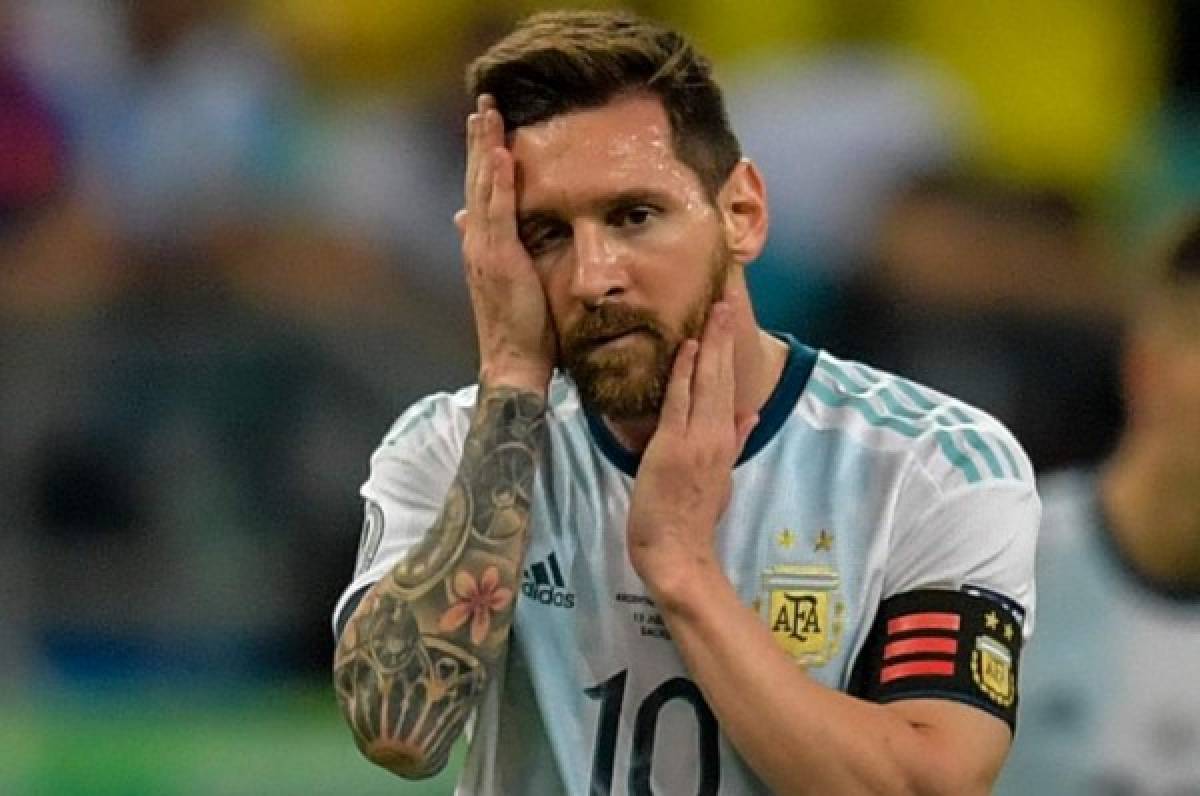 Messi da la cara tras perder contra Colombia: ''Nos vamos amargados''