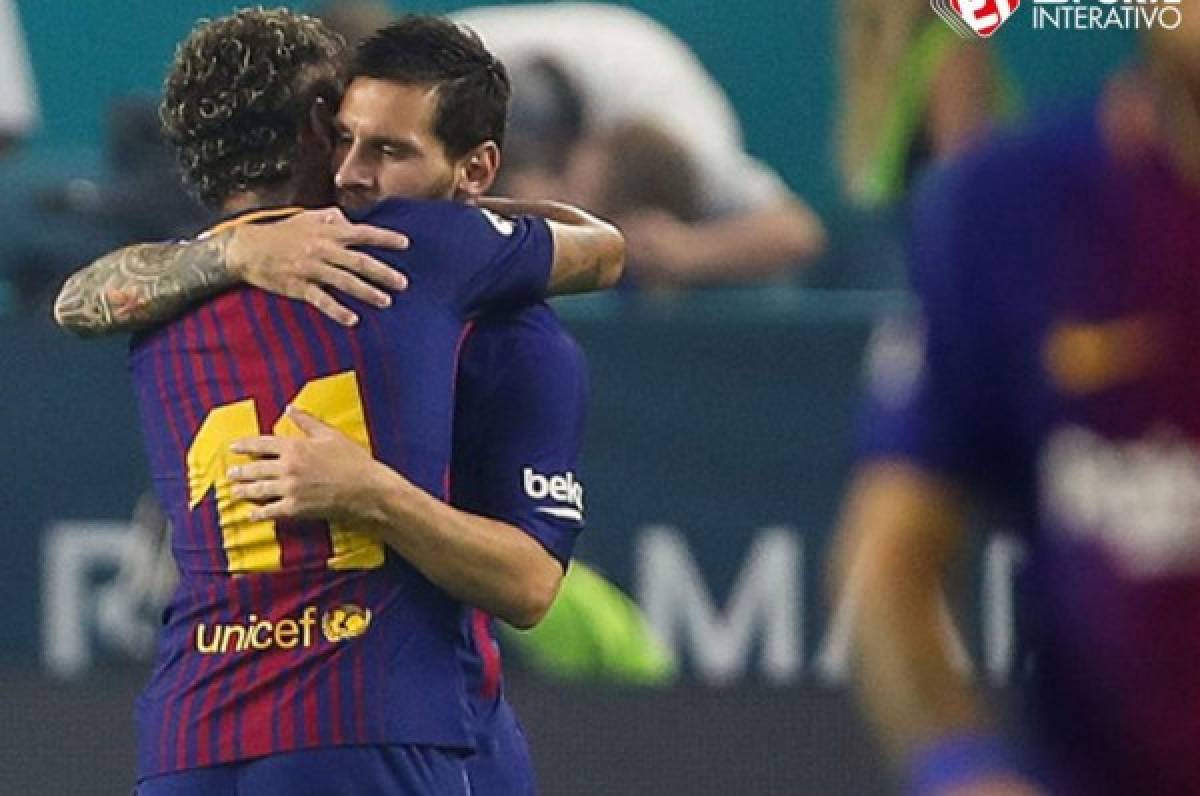 ¿El último abrazo entre Neymar y Messi? El brasileño se habría despedido de sus compañeros