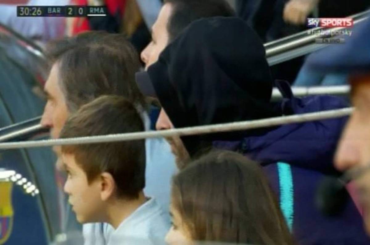 La emotiva celebración de Messi con su hijo en el Camp Nou