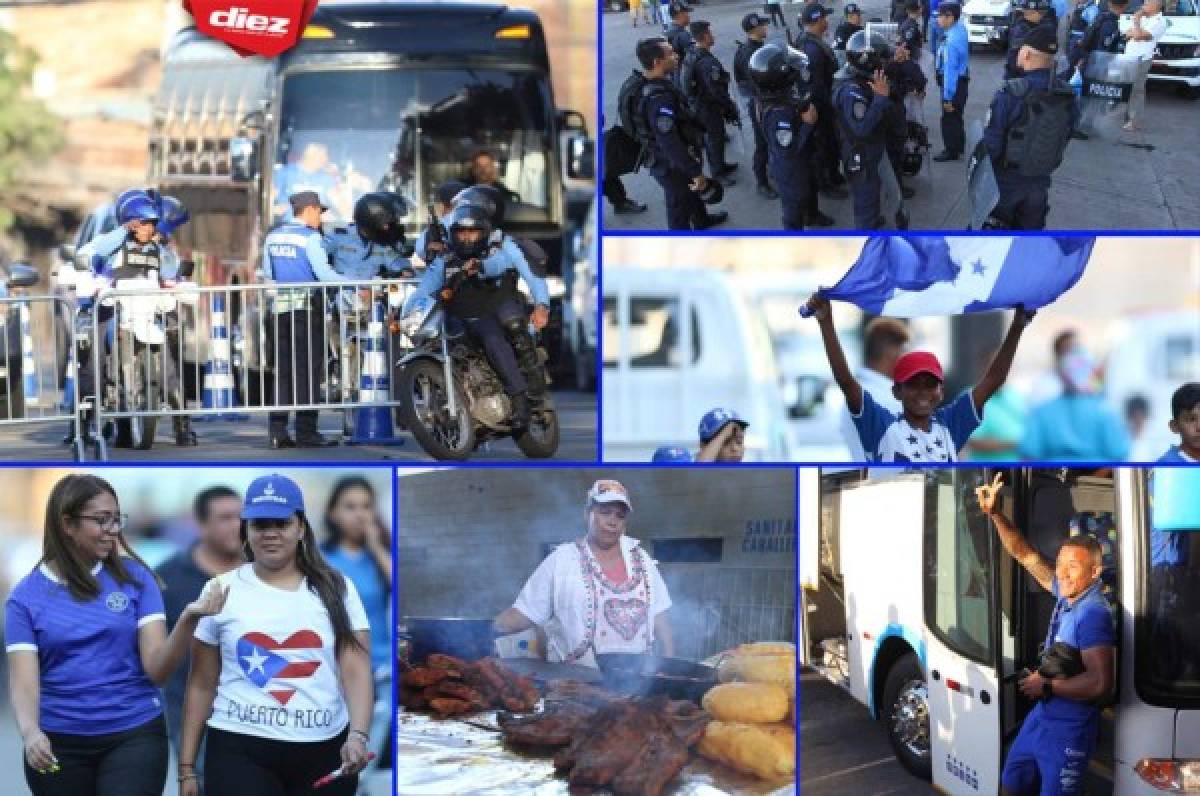 FOTOS: El ambiente que se vive en el Nacional para el partido entre Honduras y Puerto Rico