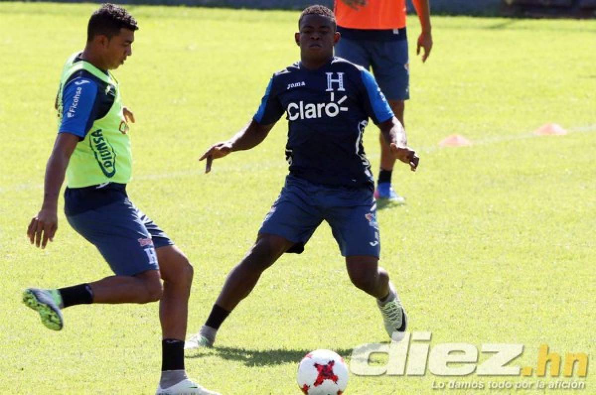 Robbie Matute, el más feliz en el entreno de Honduras