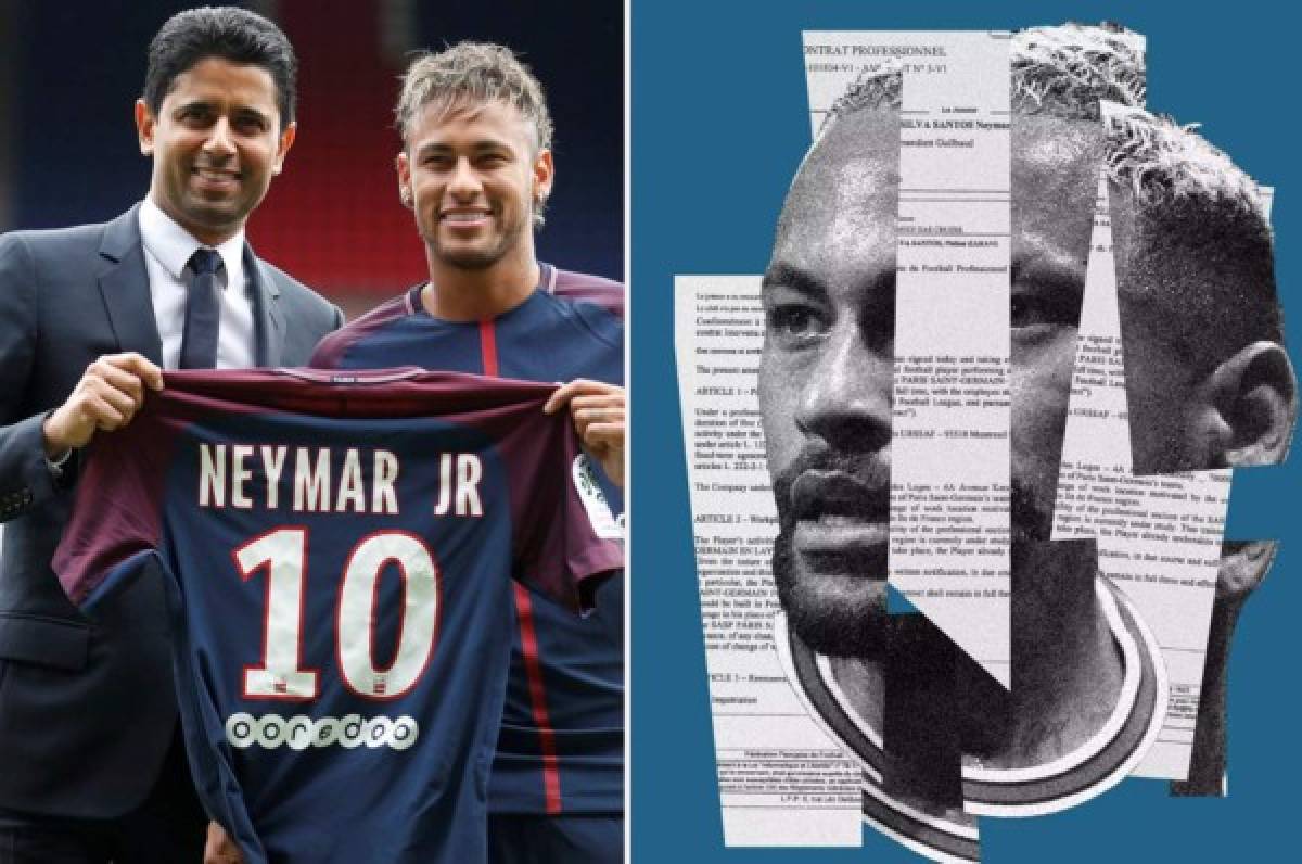Salió a la luz el contrato de Neymar: su fichaje le costó al PSG casi 490 millones de euros en 2017