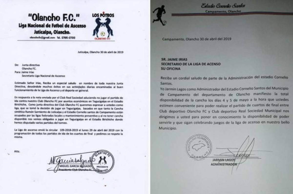Liga de Ascenso Honduras: Incertidumbre para el Olancho-Real Sociedad