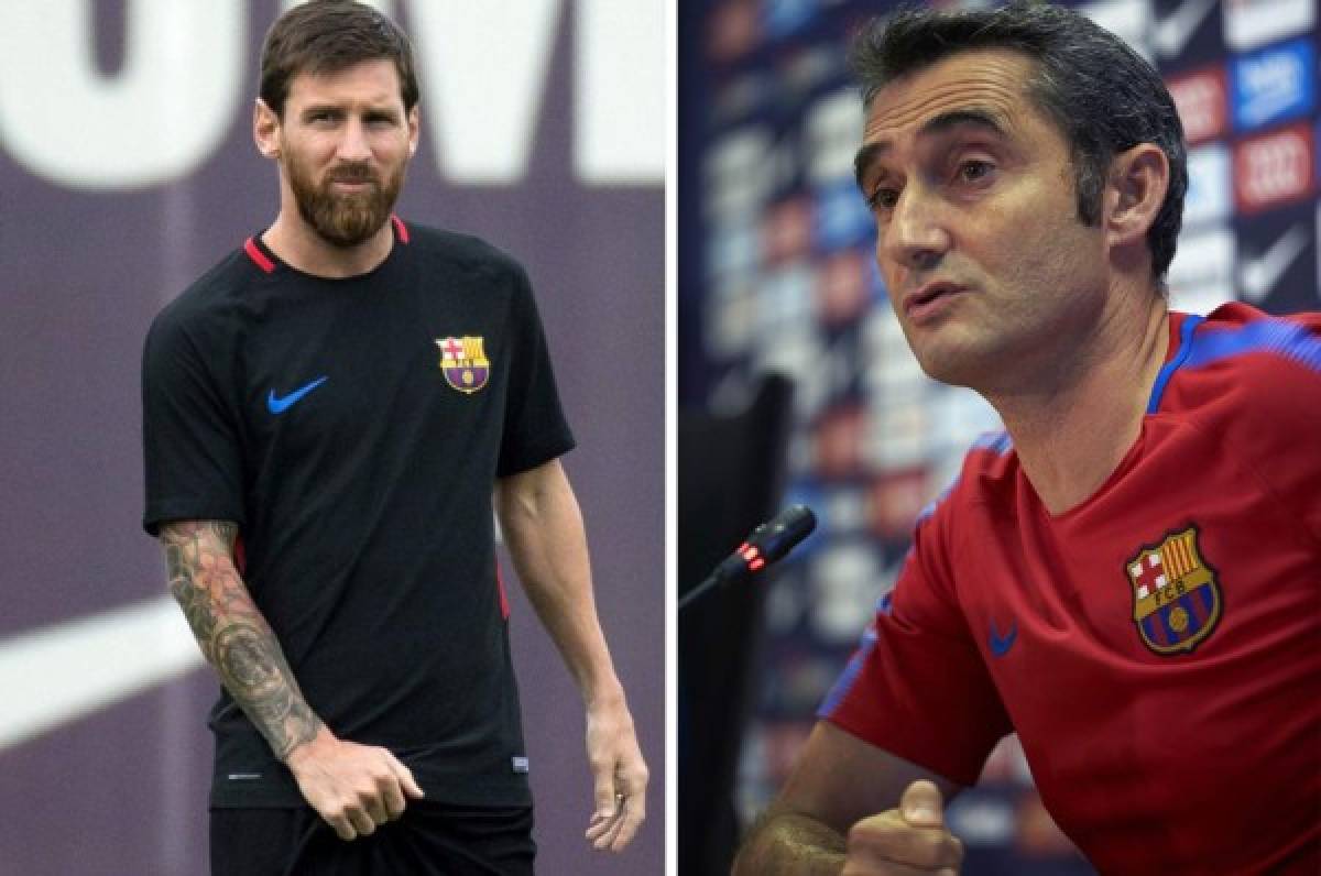 Ernesto Valverde: 'Messi es el mejor jugador del mundo, pero le tenemos que ayudar'