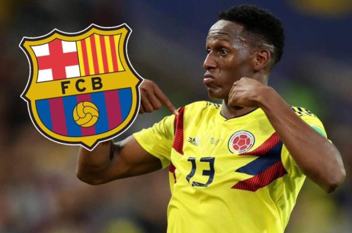 El FC Barcelona se pronuncia al futuro del colombiano Yerry Mina