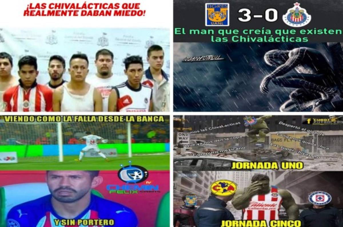 Liga MX: Chivas 'galácticas' y Oribe Peralta, víctimas de los memes tras goleada ante Tigres