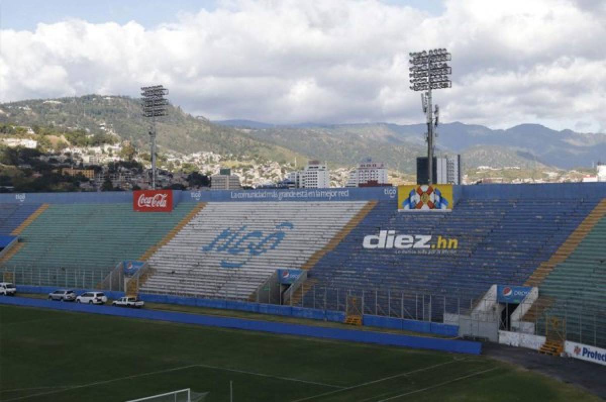 Vetusto, deteriorado y con grietas: Así luce el estadio Nacional de Tegucigalpa