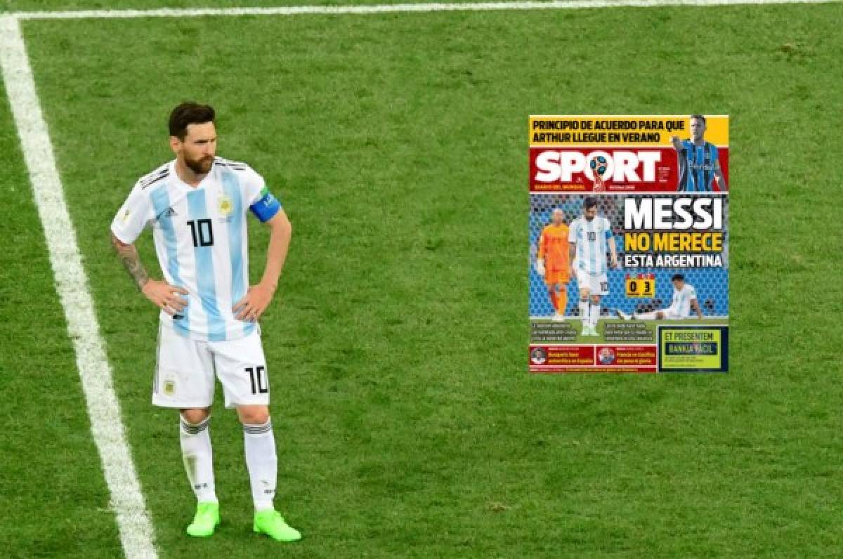 Medio español defiende a Messi tras papelón de Argentina ante Croacia