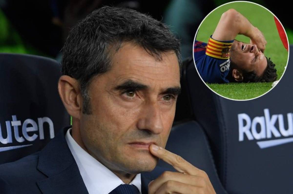 Valverde: 'Asumimos la lesión de Messi, pero hay recursos para afrontarla'