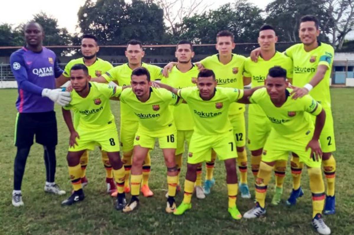 Inaudito: Equipo del Ascenso de Honduras juega con uniforme del Barcelona