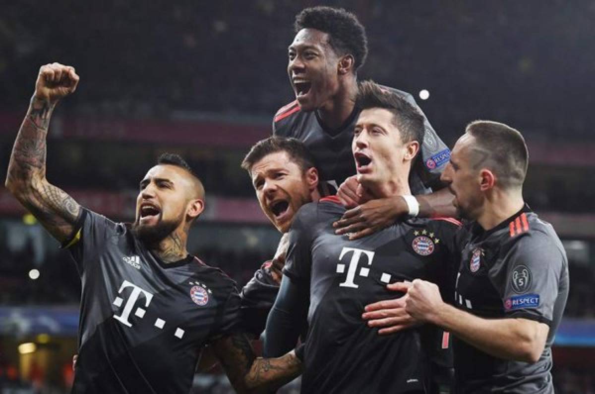 Bayern Munich humilla otra vez al Arsenal y clasifica a cuartos de final de Champions