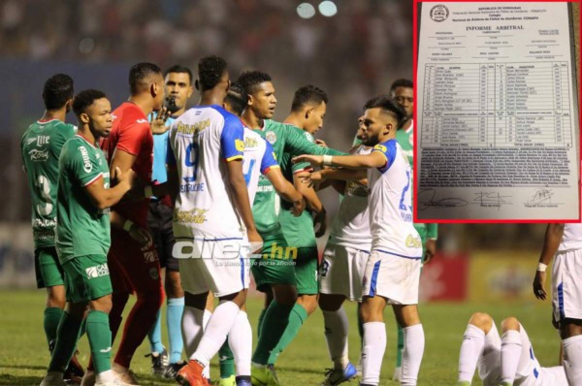 Acta arbitral de Raúl Castro hunde a expulsados en el Clásico Olimpia-Marathón