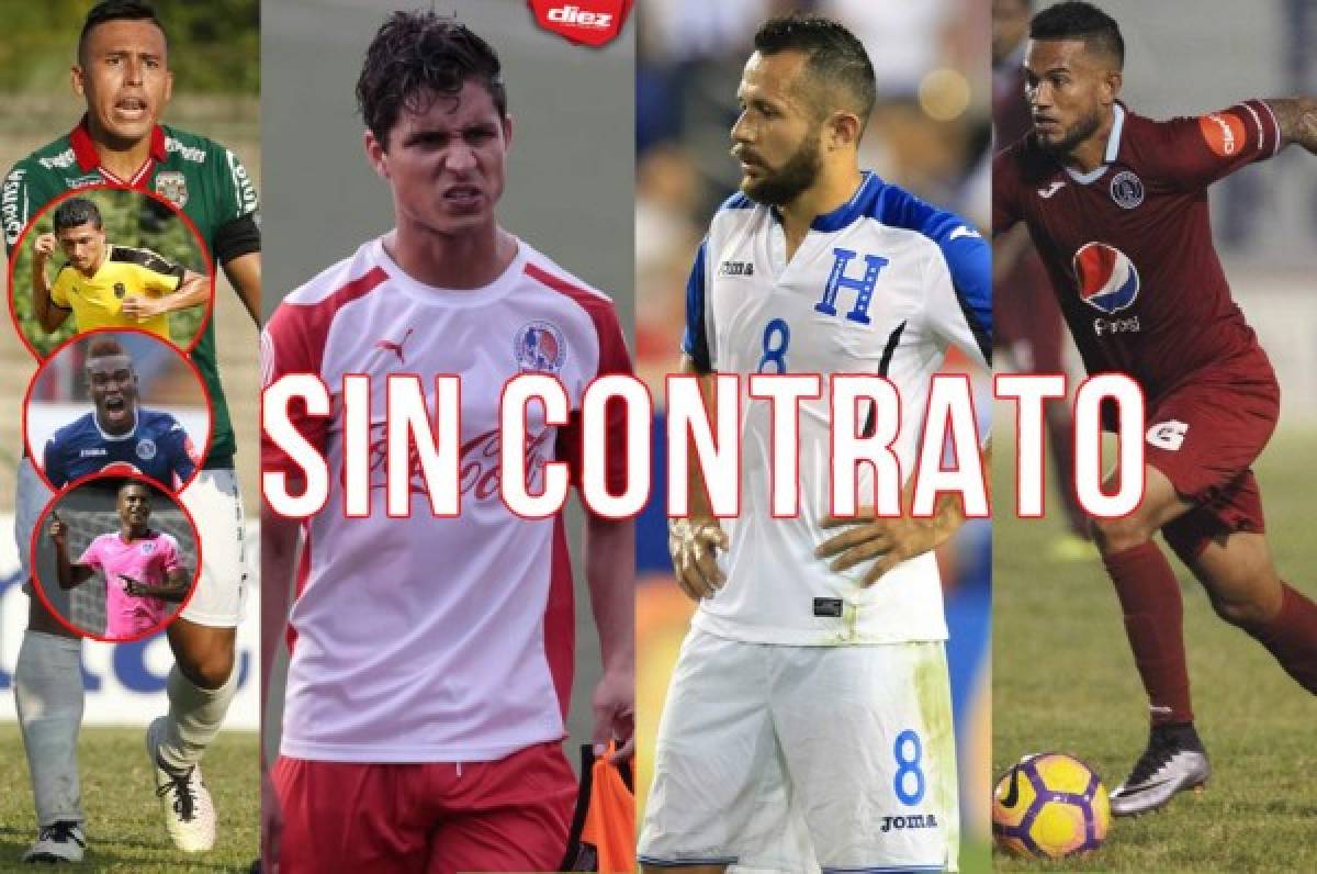La larga lista de jugadores hondureños sin contrato