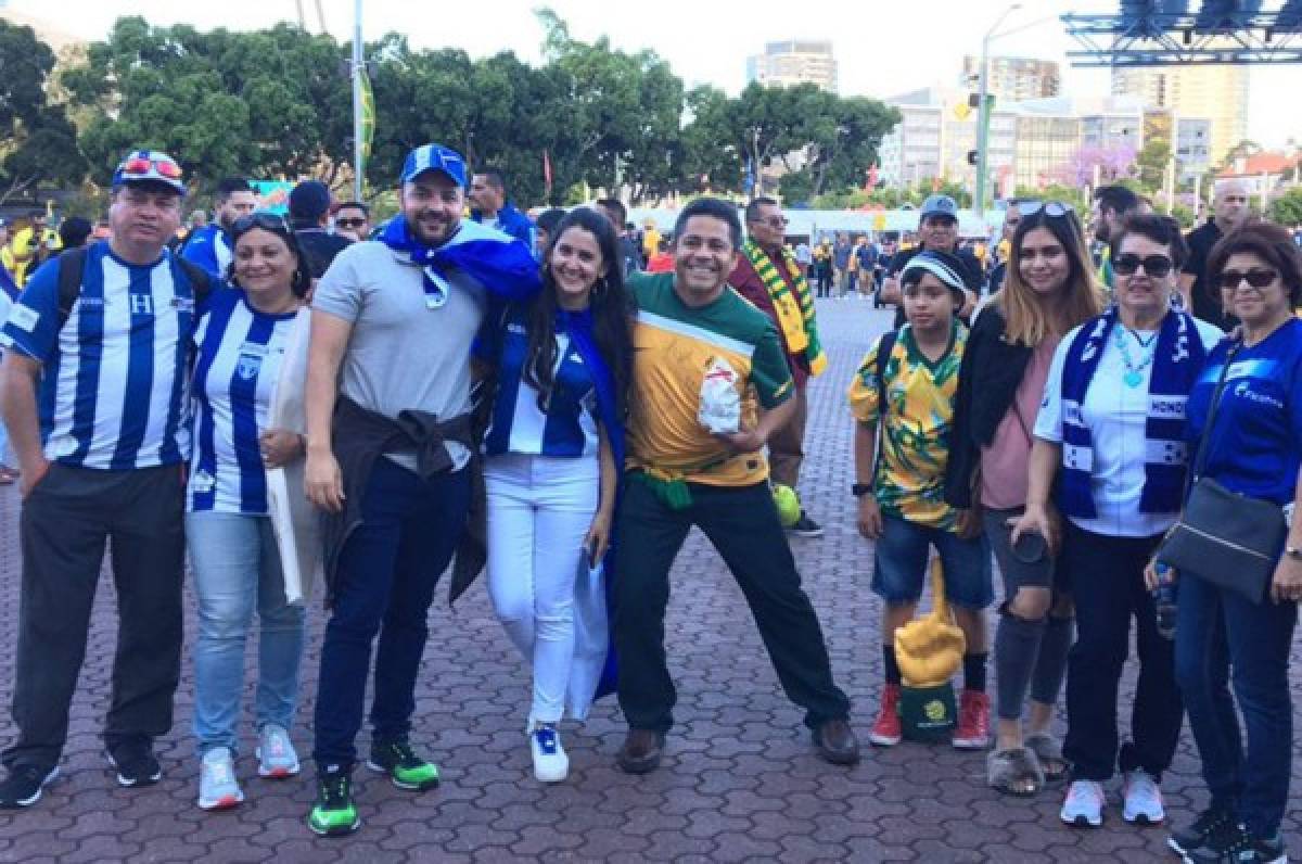 Los aficionados hondureños están en Sídney apoyando a la selección.