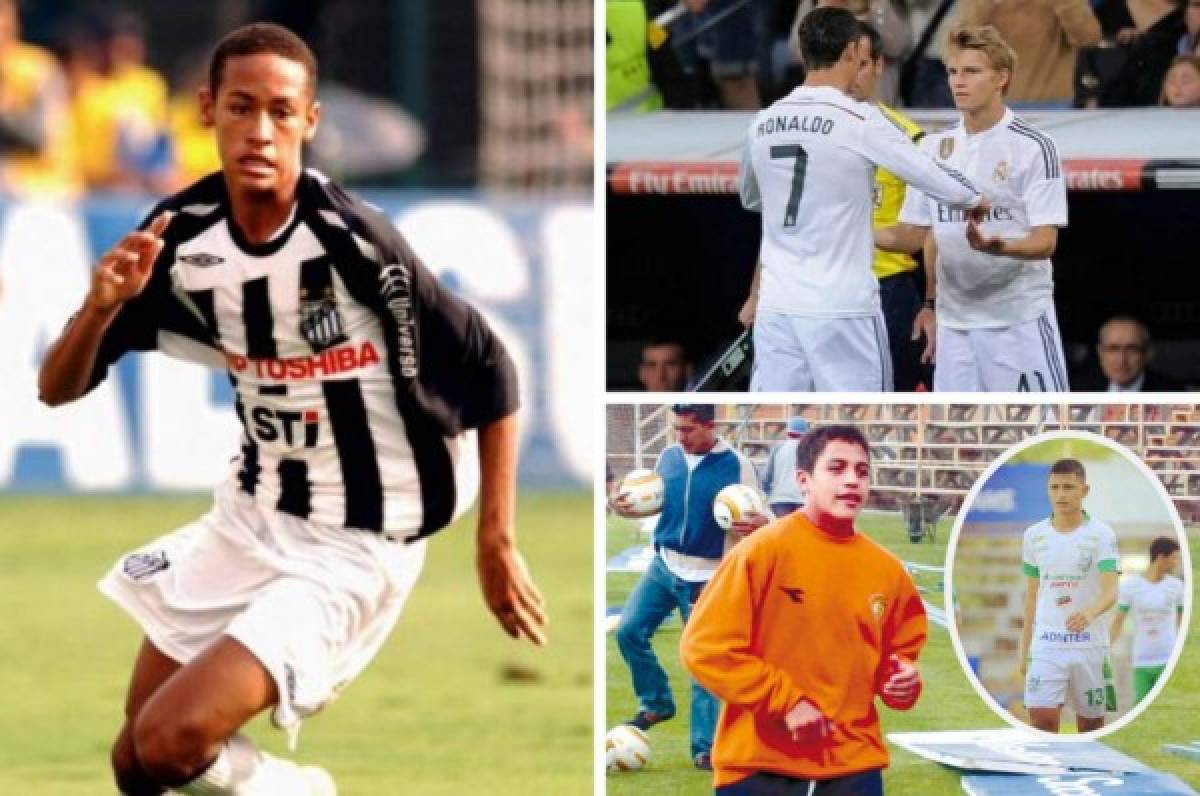 Neymar, Falcao y Haaland: Los cracks del fútbol que pasaron del colegio a las canchas