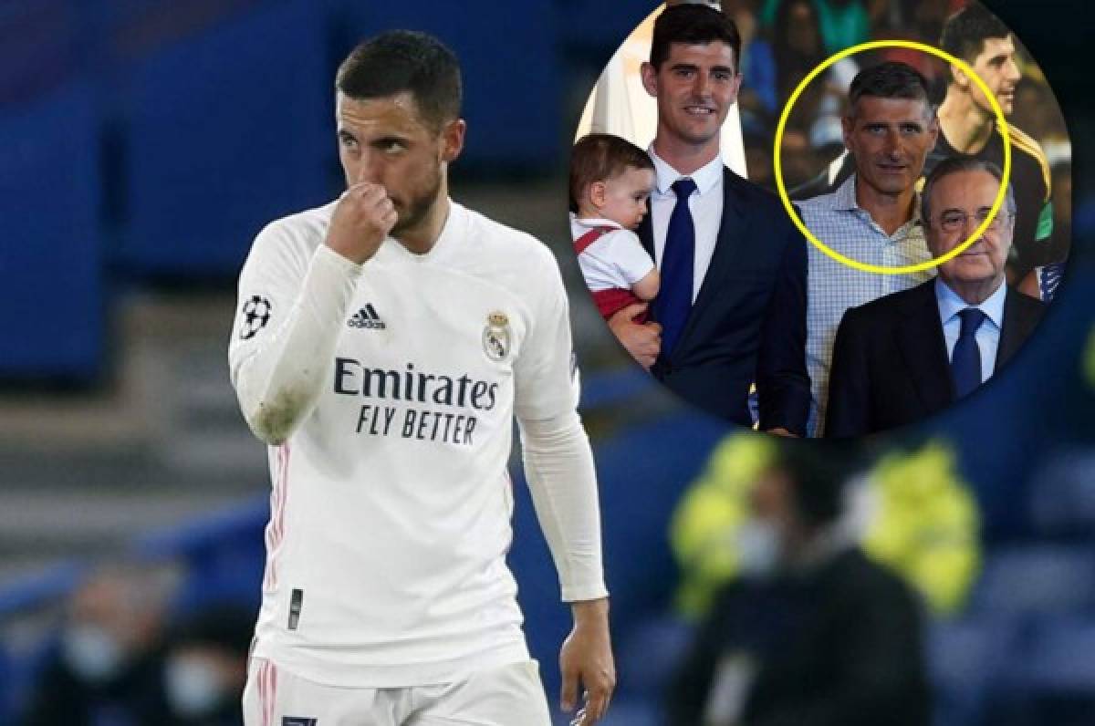 Padre de Courtois y su palazo a Hazard tras su polémica en el Chelsea-Real Madrid