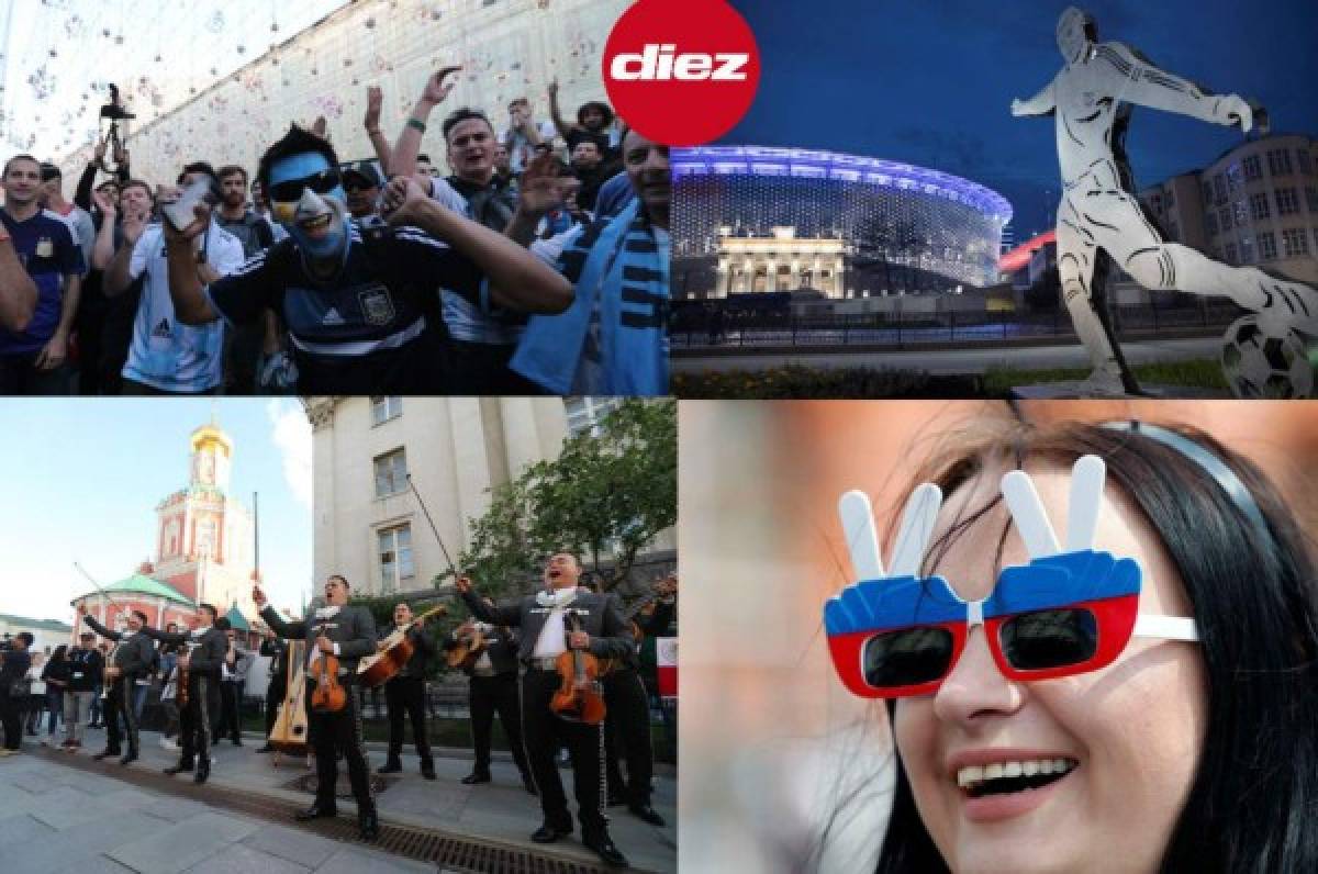 ¡Qué fiesta! El increíble ambiente en Rusia a horas del inicio del Mundial