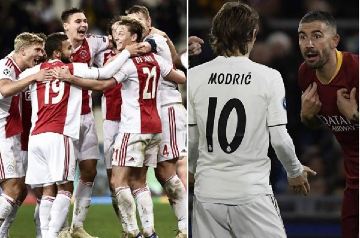 Real Madrid, Roma y Ajax se clasifican a octavos de Champions