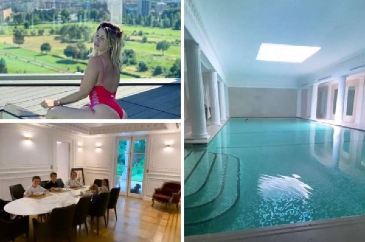 Wanda Nara presume de su flamante nueva mansión en París que tiene hasta piscina cubierta