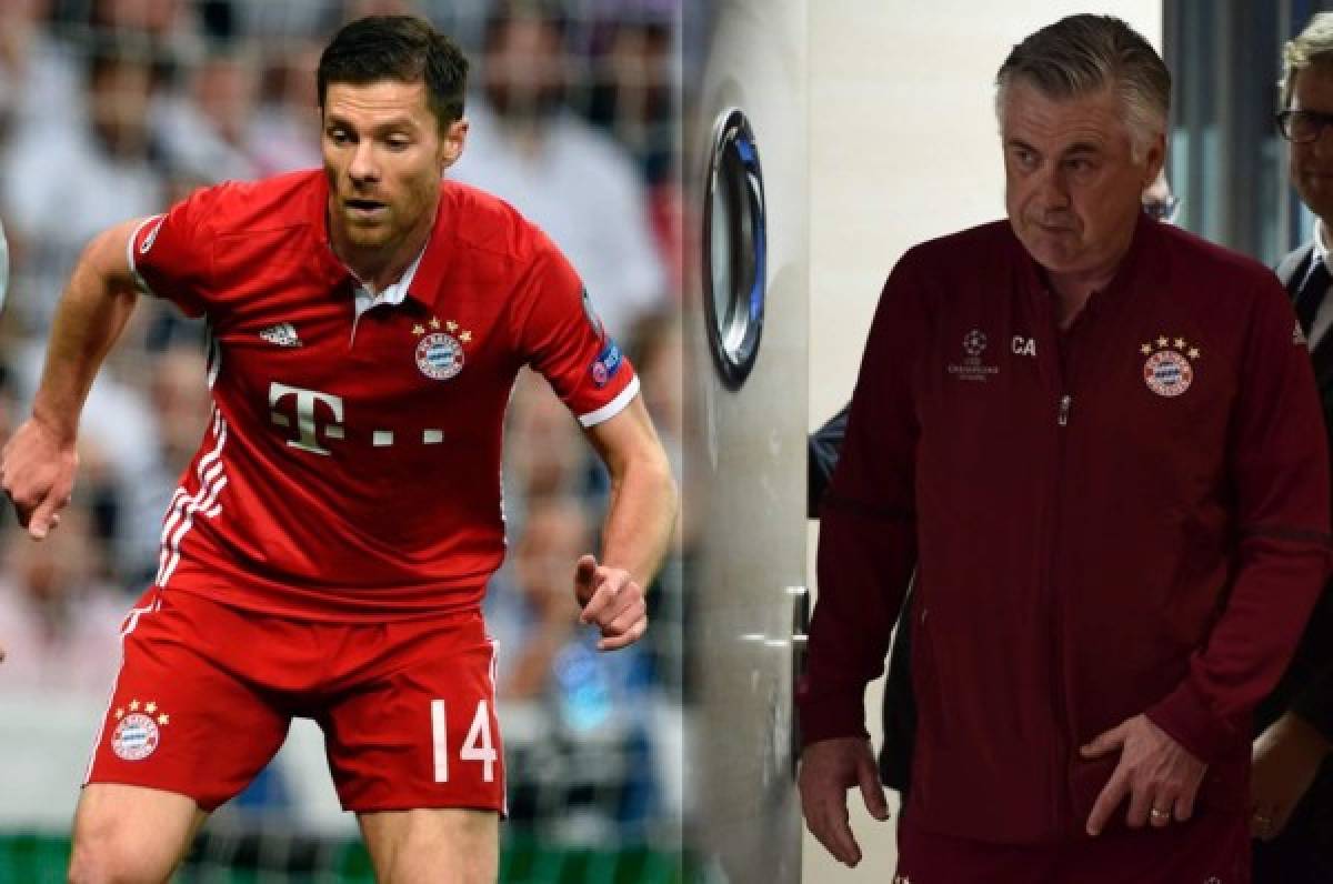 Xabi Alonso y Ancelotti, aplaudidos en el Bernabéu