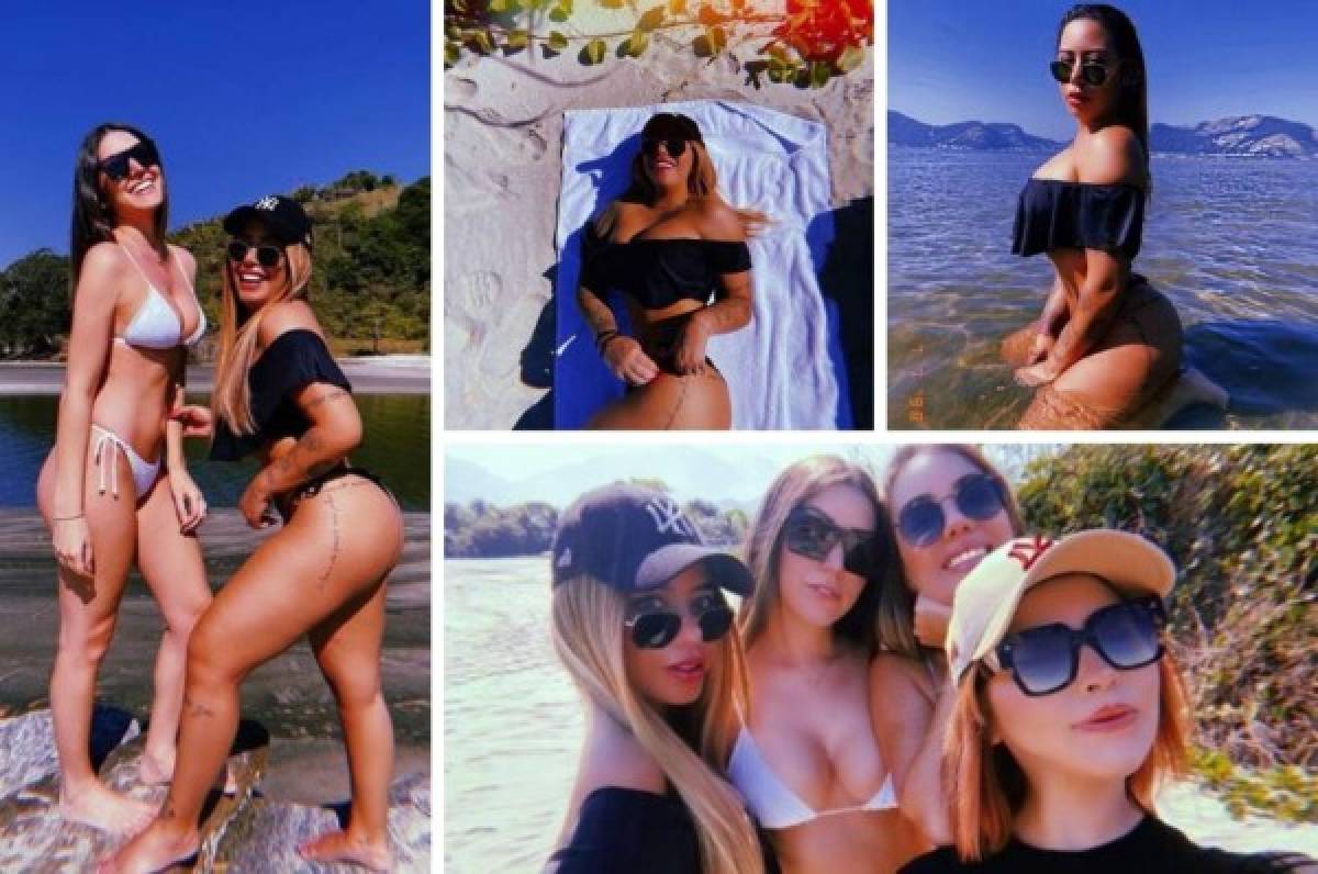 Neymar, impactado con las infartantes fotos de su hermana y sus amigas en las playas de Brasil