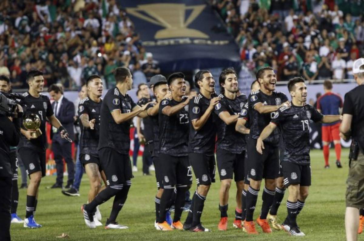 No se vio por tv: El festejo de México al coronarse campeón de la Copa Oro