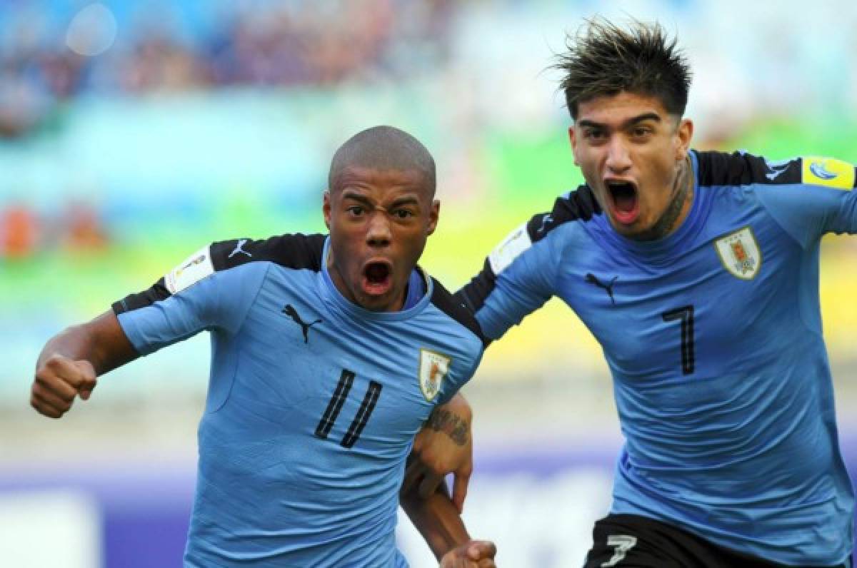Nico de la Cruz le dio el gol de la clasificación a cuartos de final del Mundial Sub-20 a Uruguay.