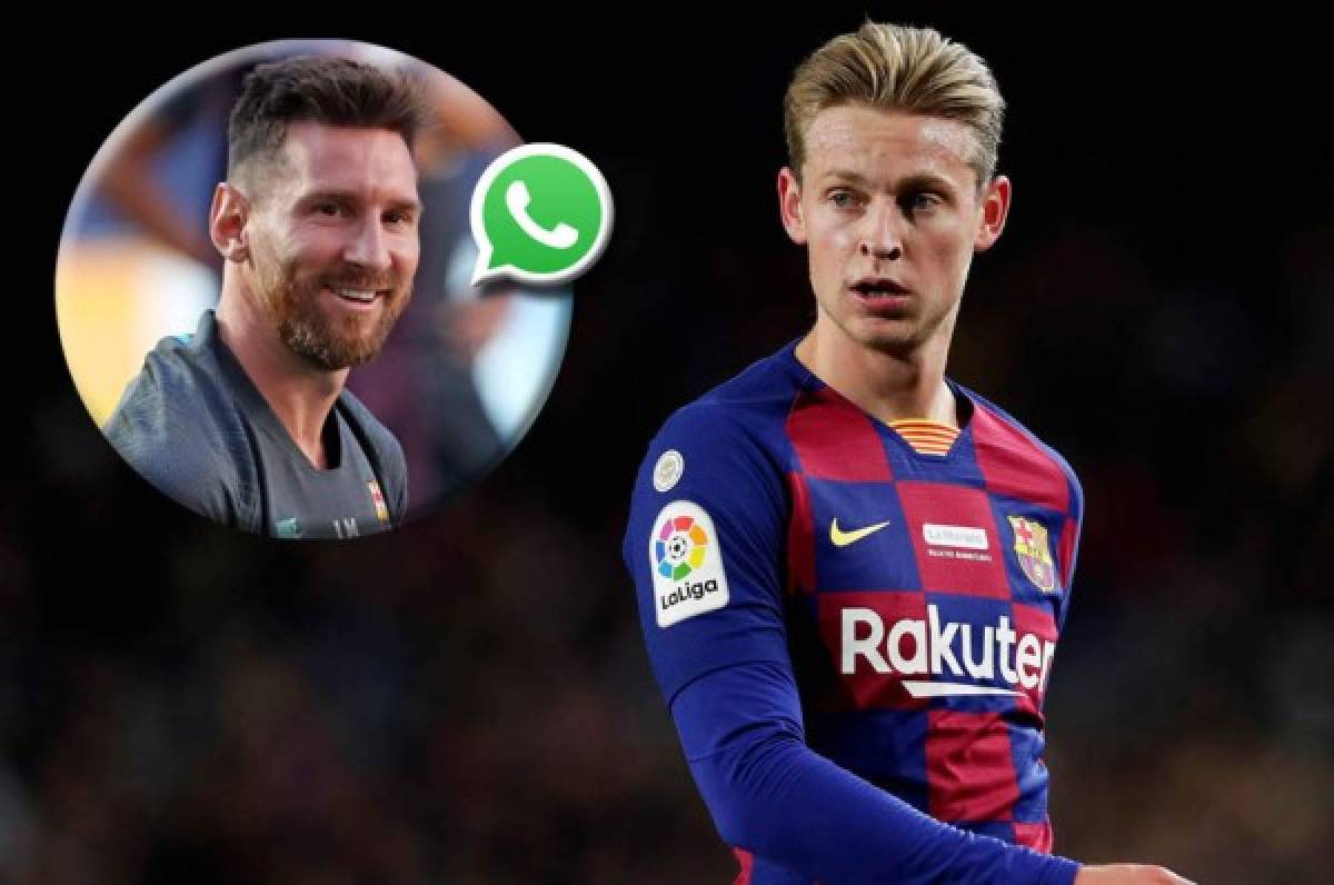 De Jong sobre la situación de Messi en el Barça: ''Todavía está en el grupo de Whatsapp''