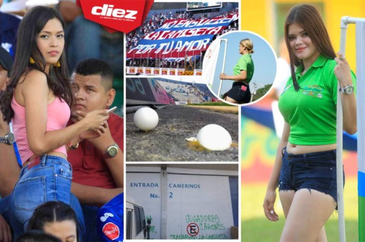 NO VISTE EN TV: Lluvia de huevos, pancartas en el Nacional y chicas lindas
