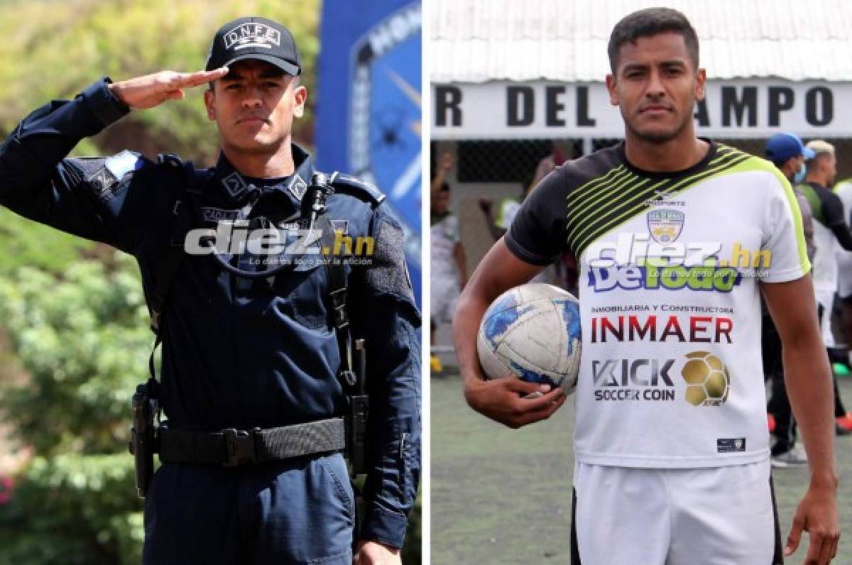 William Moncada destaca no solo por su preparación en la carrera policial, sino que también es integrante del Real de Minas en la Primera División de Honduras. (Fotos: Johny Magallanes)