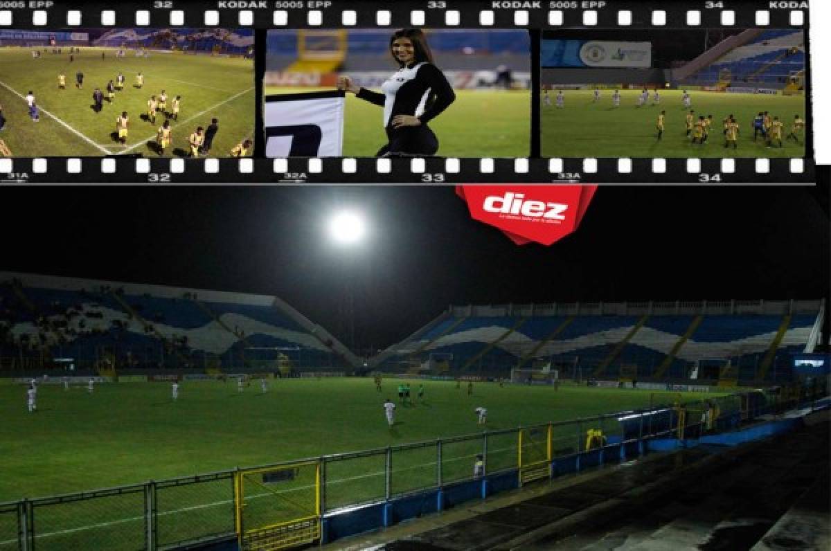 FOTOS: Desolación y oscuridad invaden el estadio Morazán  